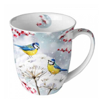 Birds in the snow karácsonyi porcelán bögre 0,4l