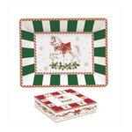 Karácsonyi porcelán kis tálka 14x11 cm díszdobozban Christmas Tale