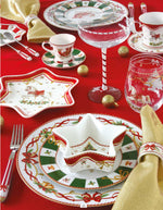 Karácsonyi porcelán desszertes tányér 19 cm 4 db díszdobozban Christmas Tale