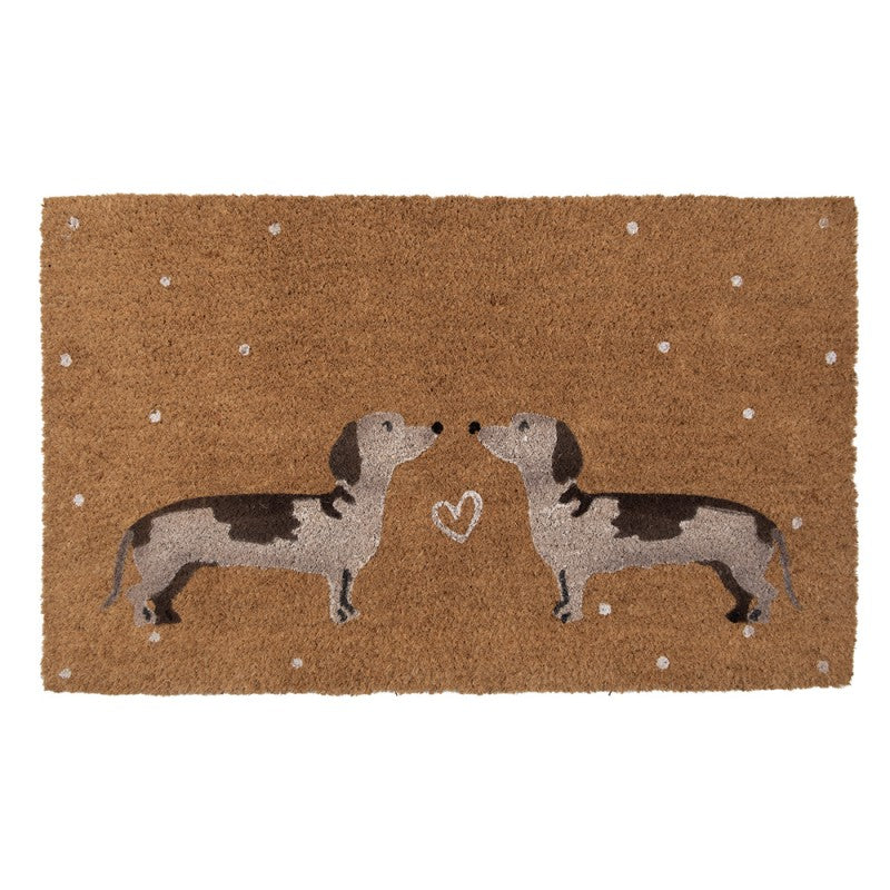 Tacskós lábtörlő 75x45 cm kókusz-PVC Dachshund Love