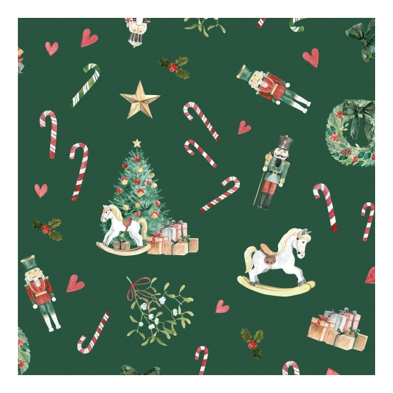 Heritage Christmas karácsonyi háromrétegű papírszalvéta 33x33 cm 20 db-os