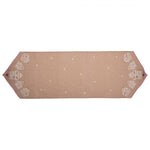 Karácsonyi pamut asztali futó 50x160 cm mézeskalács házikó mintával