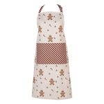 Mézeskalács babás karácsonyi pamut konyhai kötény 70x85 cm