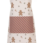 Mézeskalács babás karácsonyi pamut konyhai kötény 70x85 cm