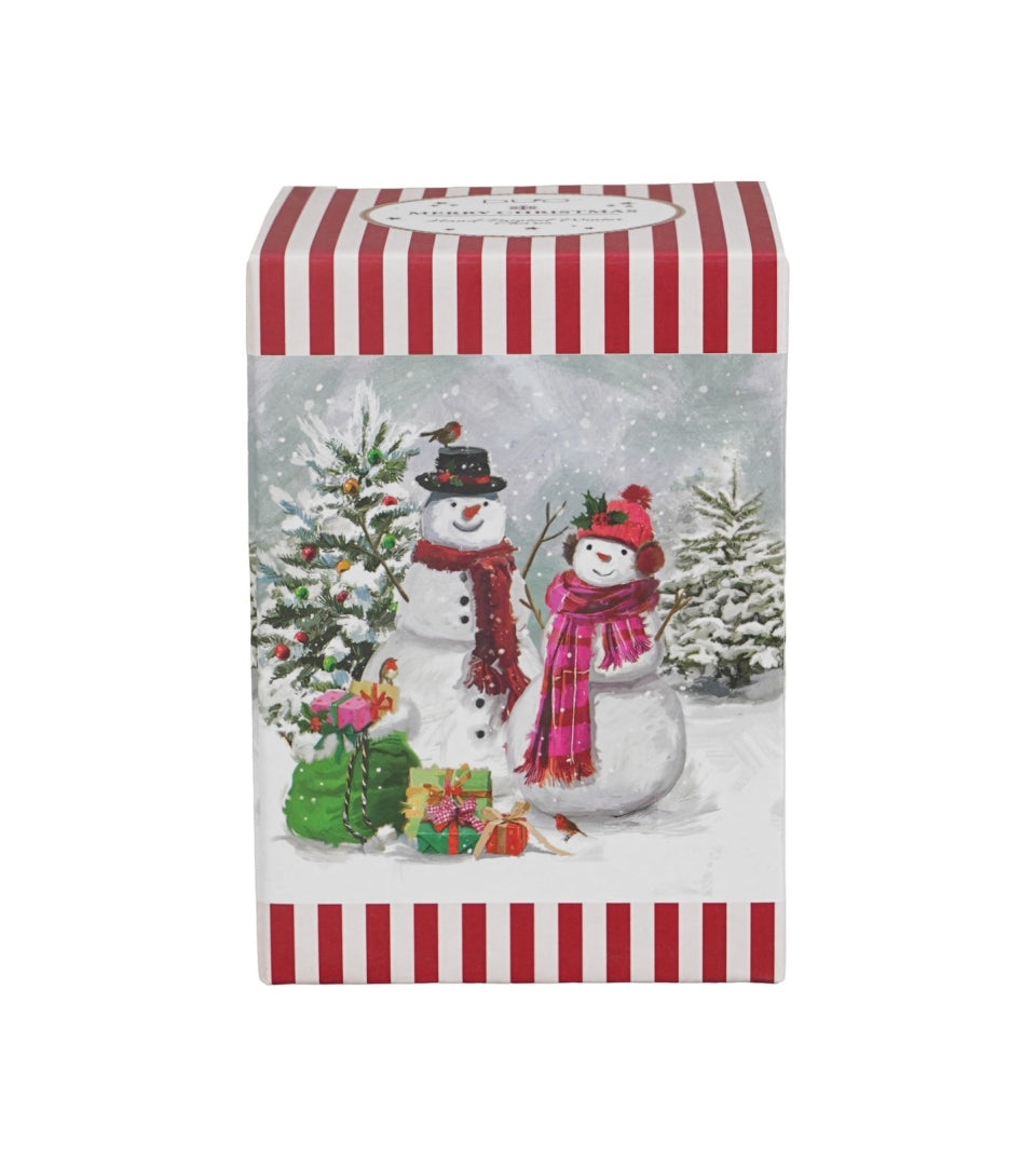 Hóemberes duplafalú rozsdamentes acél termoszpohár 330 ml – Snowman Smile