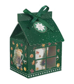 Karácsonyi macis porcelán bögre 360 ml – Teddy Noel (házikó alakú díszdobozban)
