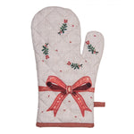 Karácsonyi edényfogó kesztyű 18x30 cm 100% pamut Traditional Christmas Harmony