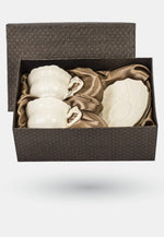 Veroni porcelán teáscsésze 2 személyes szett díszdobozban Batica