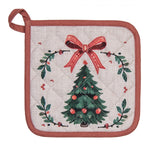 Karácsonyi edényalátét 20x20 cm 100% pamut Traditional Christmas Harmony