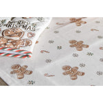 Mézeskalács babás karácsonyi pamut asztali futó 50x160 cm