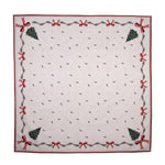 Karácsonyi asztalterítő 100x100 cm 100% pamut Traditional Christmas Harmony