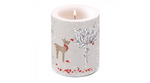 Sniffing Deer átvilágítós karácsonyi gyertya nagy